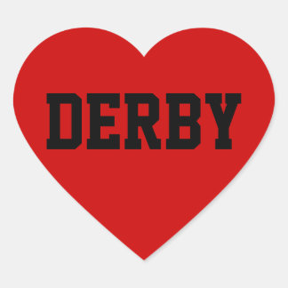 Pegatina En Forma De Corazón Derby Love