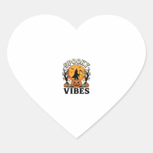 Pegatina En Forma De Corazón Día de las Brujas Fantasma Vibraciones Espeluznant