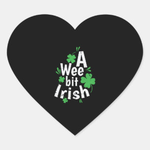 Pegatina En Forma De Corazón Día de los Sta Patrones Irlandeses