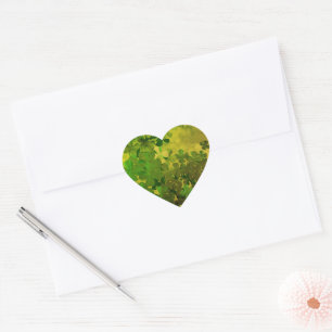 Pegatina En Forma De Corazón Día de San Patricio Trébol