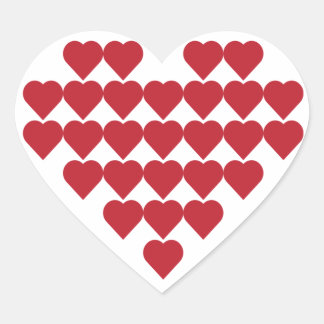 Pegatina En Forma De Corazón Día de San Valentín de forma cardiaca pegatina