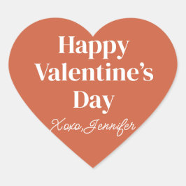 Pegatina En Forma De Corazón Día de San Valentín feliz costumbre 