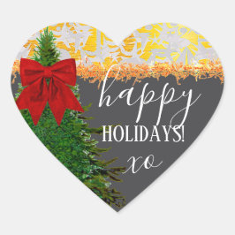 PEGATINA EN FORMA DE CORAZÓN DÍA FESTIVO