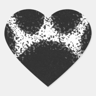 Pegatina En Forma De Corazón Dibujo de pata de perro