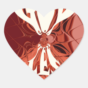 Pegatina En Forma De Corazón Dios Bendiga Impresión de Arte