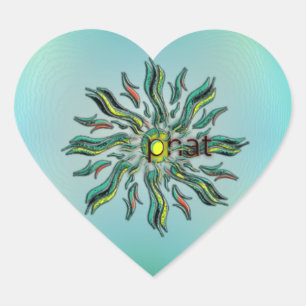 Pegatina En Forma De Corazón ¡Dios mío!