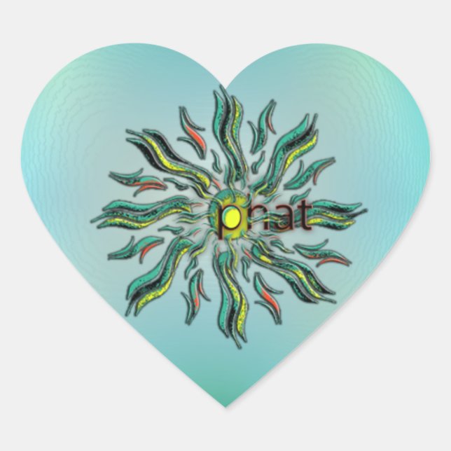 Pegatina En Forma De Corazón ¡Dios mío! (Anverso)