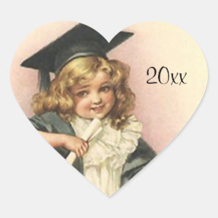 Pegatina En Forma De Corazón Diploma dulce del graduado de la graduación del
