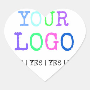 Pegatina En Forma De Corazón Diseñar su propio logotipo personalizado Personali