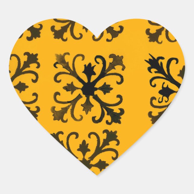 Pegatina En Forma De Corazón Diseño (Anverso)