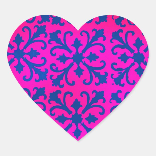 Pegatina En Forma De Corazón Diseño (Anverso)