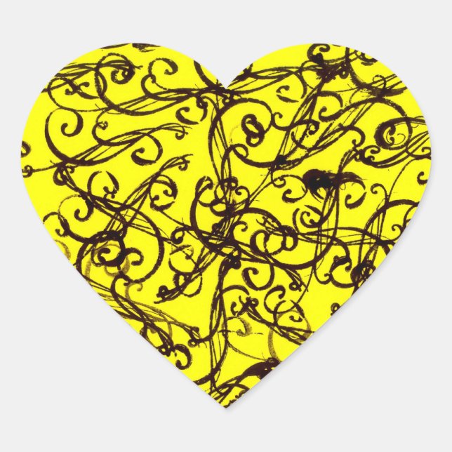 Pegatina En Forma De Corazón Diseño (Anverso)