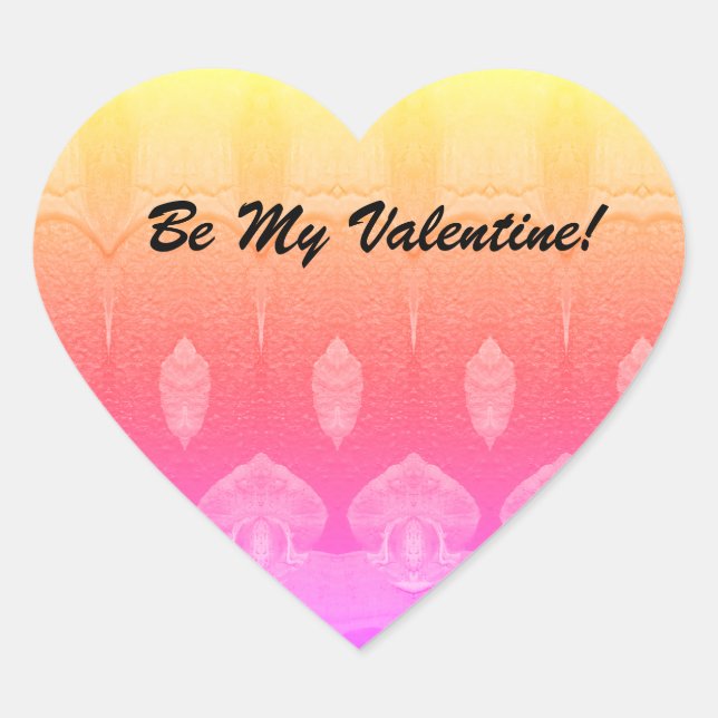 Pegatina En Forma De Corazón Diseño (Anverso)