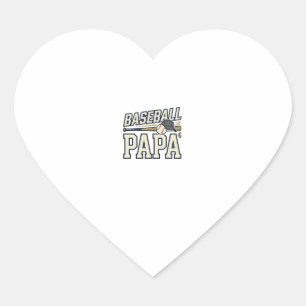 Pegatina En Forma De Corazón Diseño de camiseta con grabado vintage de Papá de 