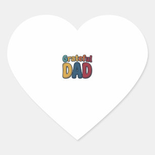 Pegatina En Forma De Corazón Diseño de camiseta con letras burbuja retro de Pap