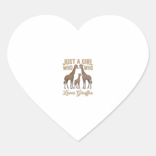 Pegatina En Forma De Corazón Diseño de camiseta de chica vintage que ama las ji