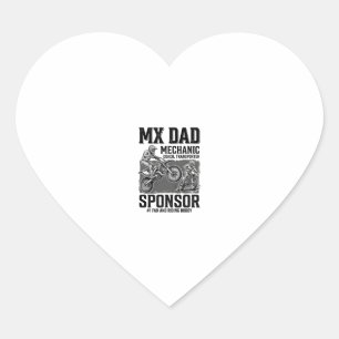 Pegatina En Forma De Corazón Diseño de camiseta de compañero de motocross Vinta