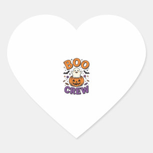 Pegatina En Forma De Corazón Diseño de camiseta de Halloween de calabaza fantas