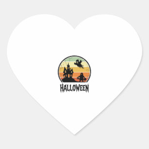 Pegatina En Forma De Corazón Diseño de camiseta de puesta de sol de casa embruj