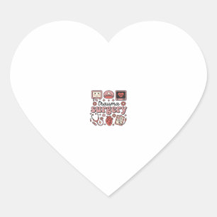 Pegatina En Forma De Corazón Diseño de camiseta de vector médico vintage de cir