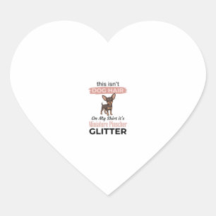 Pegatina En Forma De Corazón Diseño de camiseta divertida para perro Pinscher M