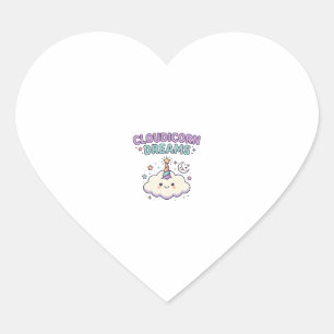 Pegatina En Forma De Corazón Diseño de camiseta gráfica de moda de sueños de Cl