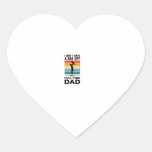 Pegatina En Forma De Corazón Diseño de camiseta gráfica vintage de papá a tiemp