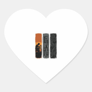 Pegatina En Forma De Corazón Diseño de camiseta tríptico de herramientas de mec