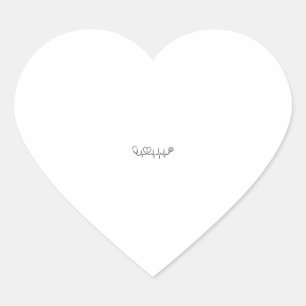 Pegatina En Forma De Corazón Diseño de camiseta vectorial de estetoscopio de la