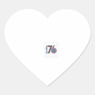 Pegatina En Forma De Corazón Diseño de camiseta vectorial patriótica Vintage Se