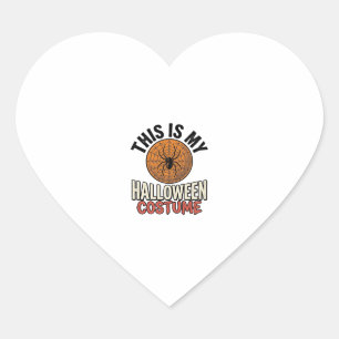 Pegatina En Forma De Corazón Diseño de camiseta vintage de telaraña de disfraz