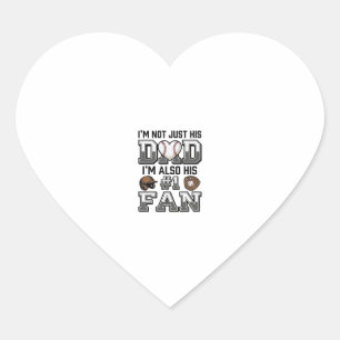 Pegatina En Forma De Corazón Diseño de camiseta vintage fanático número 1 de pa