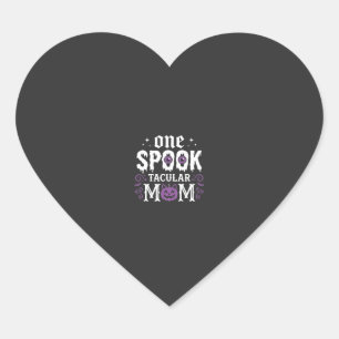 Pegatina En Forma De Corazón Diseño de Halloween para mamá espeluznante_1