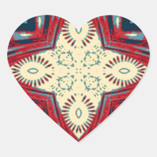 Pegatina En Forma De Corazón Diseño de impresión de arte abstracto de texto Hak
