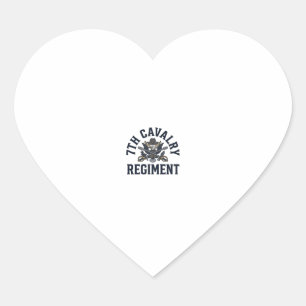Pegatina En Forma De Corazón Diseño de impresión de pecho del regimiento de cab