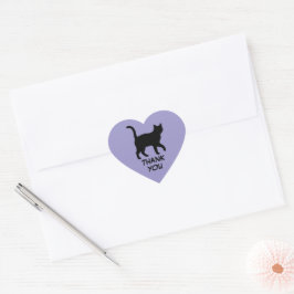 Pegatina En Forma De Corazón Diseño de siluetas de mascotas lindas - Gatos 1 +