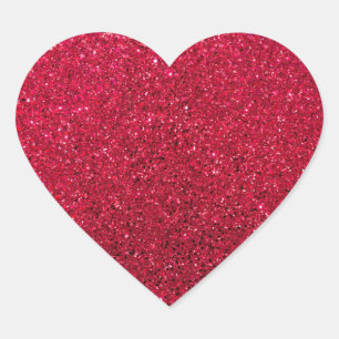 Pegatina En Forma De Corazón Diseño de vacaciones rojas brillante