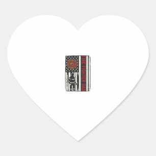 Pegatina En Forma De Corazón Diseño de vector de bandera angustiado de papá bom