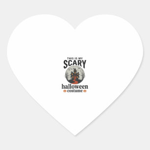 Pegatina En Forma De Corazón Diseño de vector de casa embrujada de disfraz de H