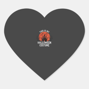 Pegatina En Forma De Corazón Diseño de vector de castillo embrujado de disfraz