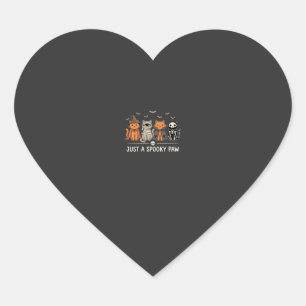 Pegatina En Forma De Corazón Diseño de vector de disfraz de gato de Halloween S
