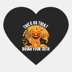 Pegatina En Forma De Corazón Diseño dentista como disfraz de Halloween