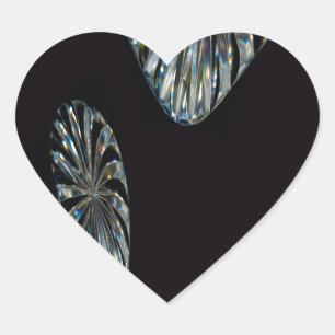 Pegatina En Forma De Corazón Diseño Irlandés - La Colección de Cristal