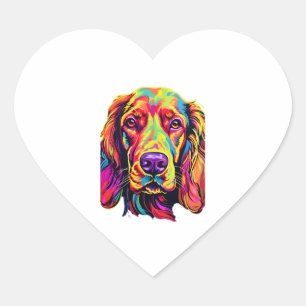 Pegatina En Forma De Corazón Diseño neón irlandés