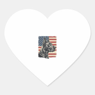 Pegatina En Forma De Corazón Diseño vectorial de bandera patriótica de Gran Dan