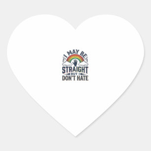 Pegatina En Forma De Corazón Diseño vectorial vintage de orgullo de aliado hete