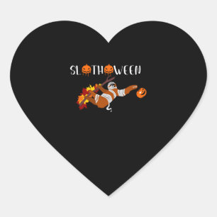 Pegatina En Forma De Corazón Disfraz de esloth lindo Slothoween Halloween