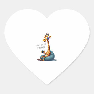 Pegatina En Forma De Corazón Divertido juego de jirafa para videojuegos masculi