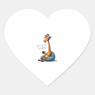 Pegatina En Forma De Corazón Divertido juego de jirafa para videojuegos masculi