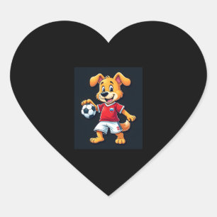 Pegatina En Forma De Corazón Divertido perro canino Rusia Soccer Jersey ruso Fo